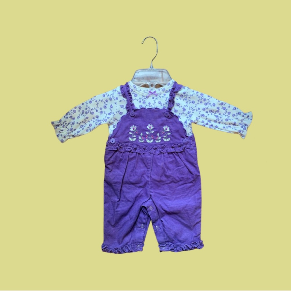 NWT b.t. kids girl's purple 2 piece romper